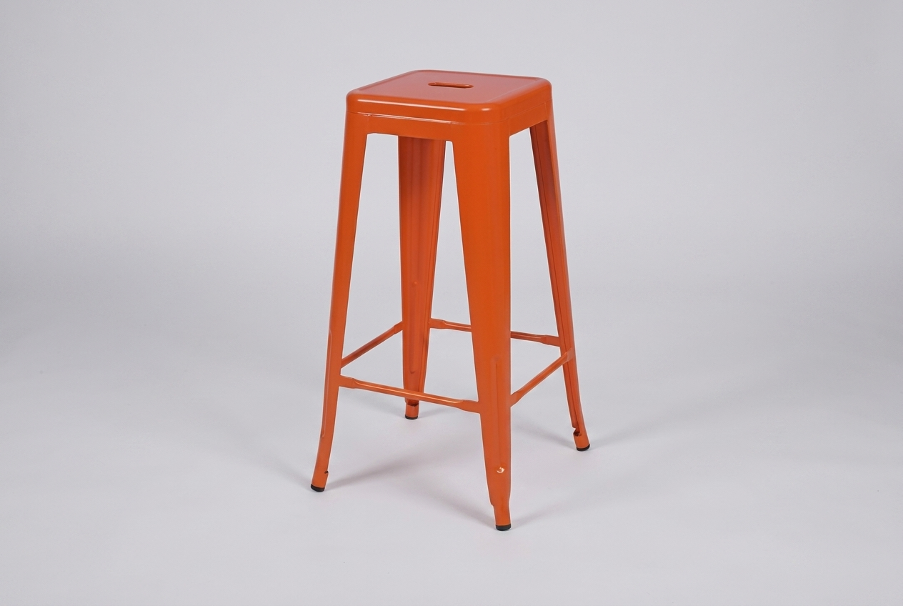 Steel bar stool Steel Colore