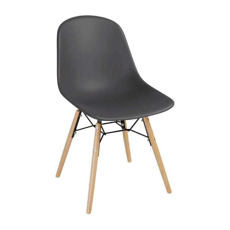 Restaurant chair Nora polypropylene gray Restaurant chair Nora polypropylene gray