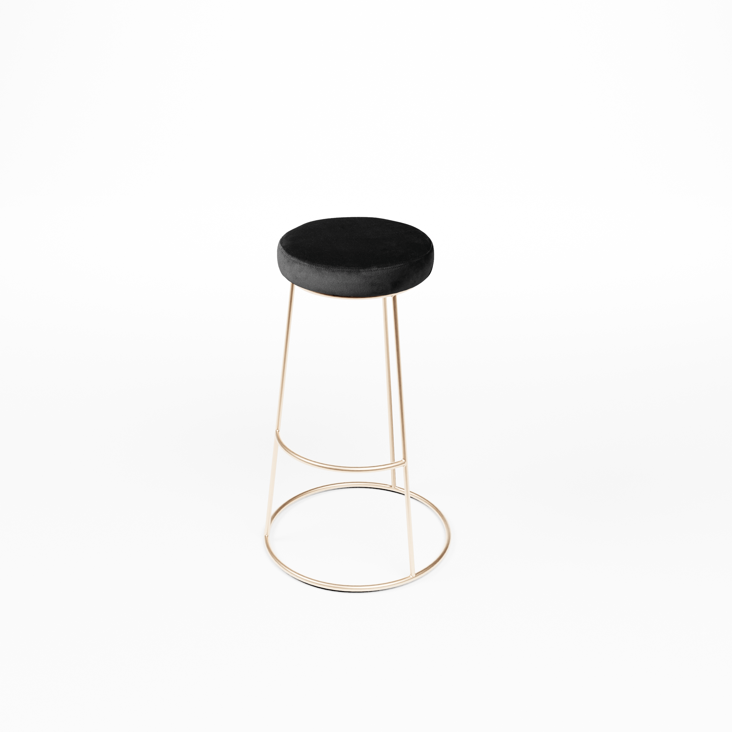 Iconic Rose Gold bar stool with seat cushion Iconic Rose Gold bar stool with seat cushion