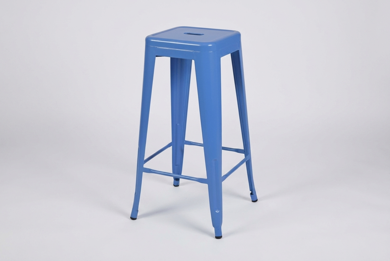 Steel bar stool Steel Colore