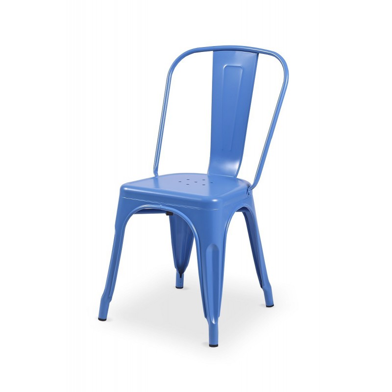 Restaurant Bistro chair in steel Steel Colore Restaurant Bistro chair in steel Steel Colore