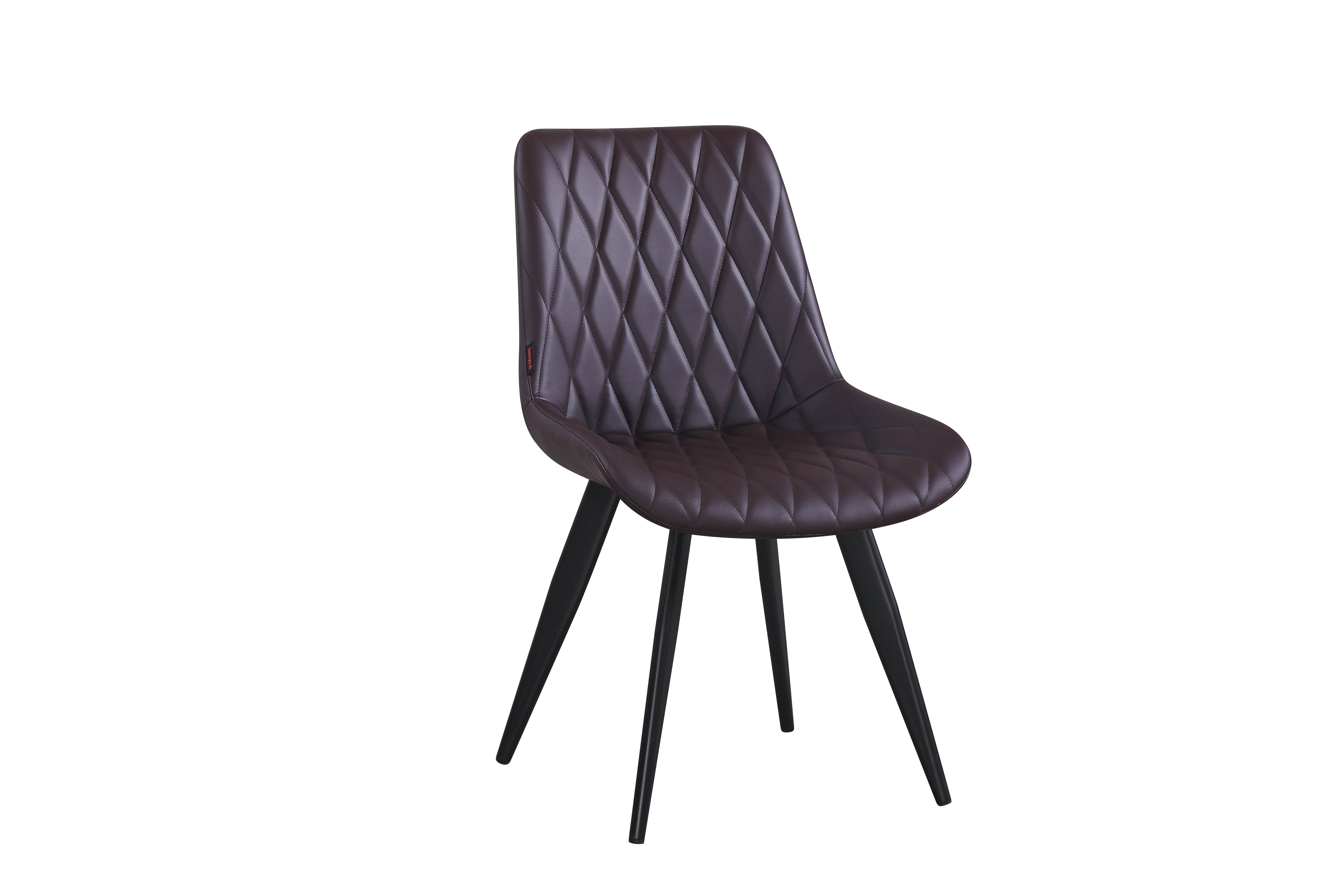 Restaurant chair Scarlet faux leather dark brown upholstered