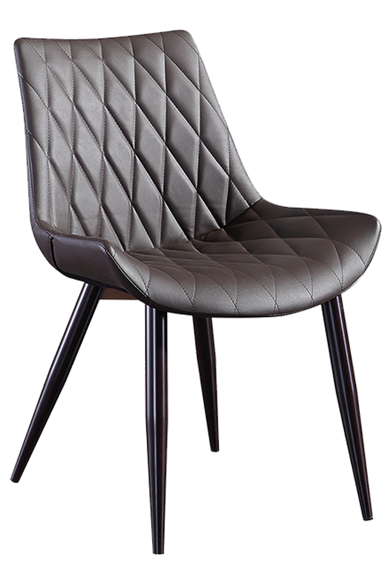 Restaurant chair Scarlet faux leather dark brown upholstered Restaurant chair Scarlet faux leather dark brown upholstered