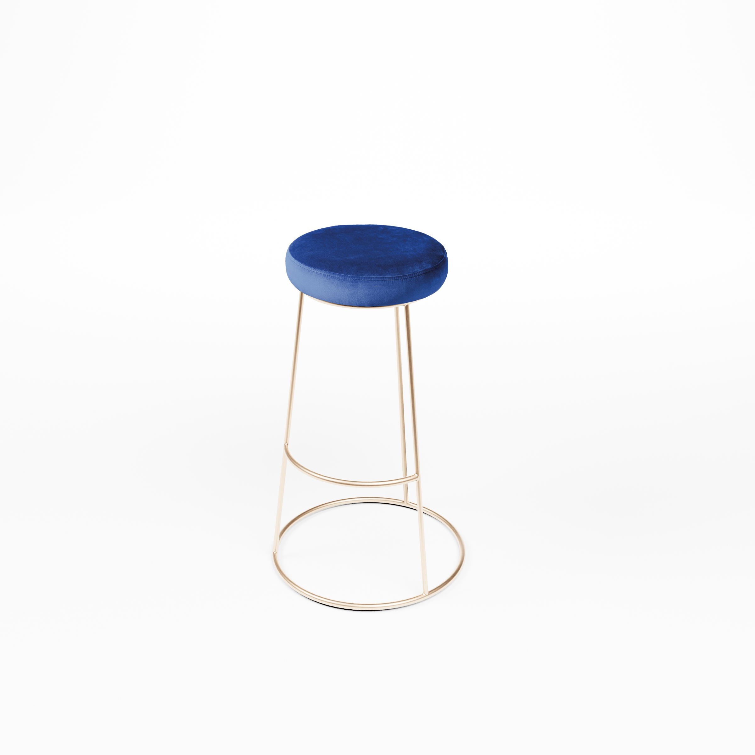 Iconic Rose Gold bar stool with seat cushion Iconic Rose Gold bar stool with seat cushion