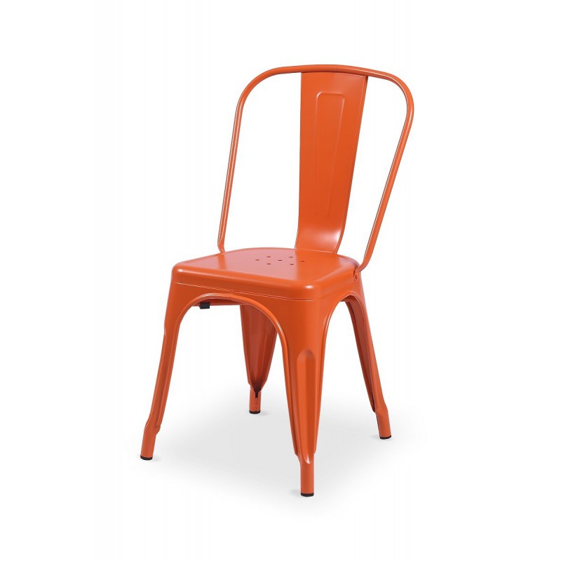 Restaurant Bistro chair in steel Steel Colore