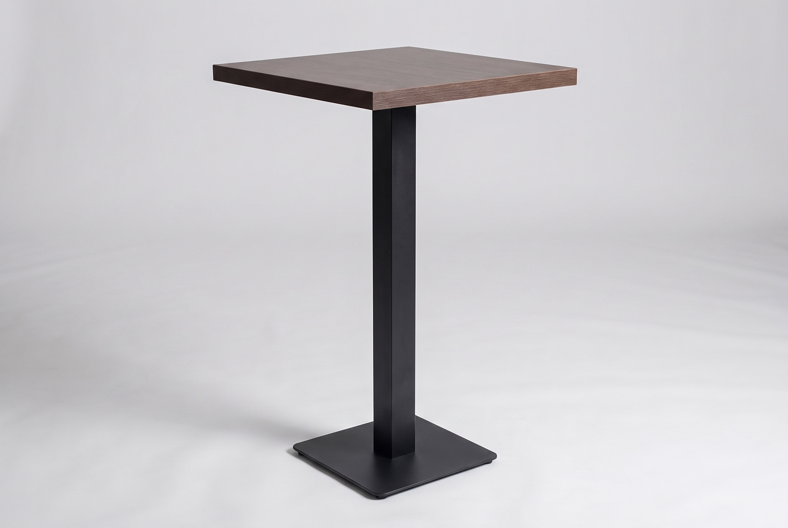 Stehtisch 50x50cm Wallnuss Braun Holzoptik Hochtisch Bartisch