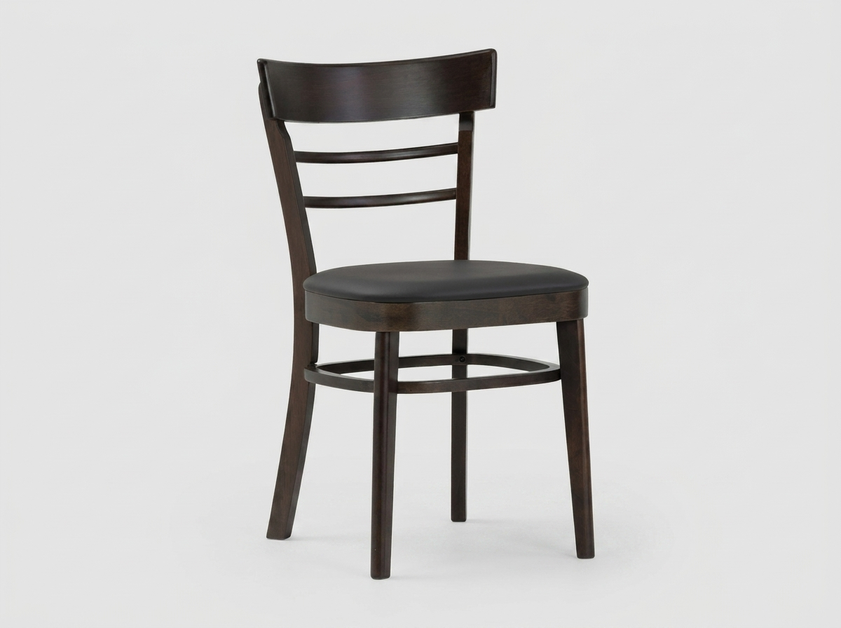 Restaurant chair Emma faux leather black