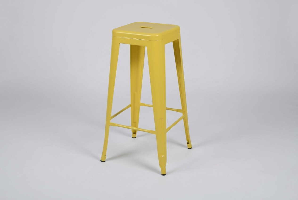 Steel bar stool Steel Colore