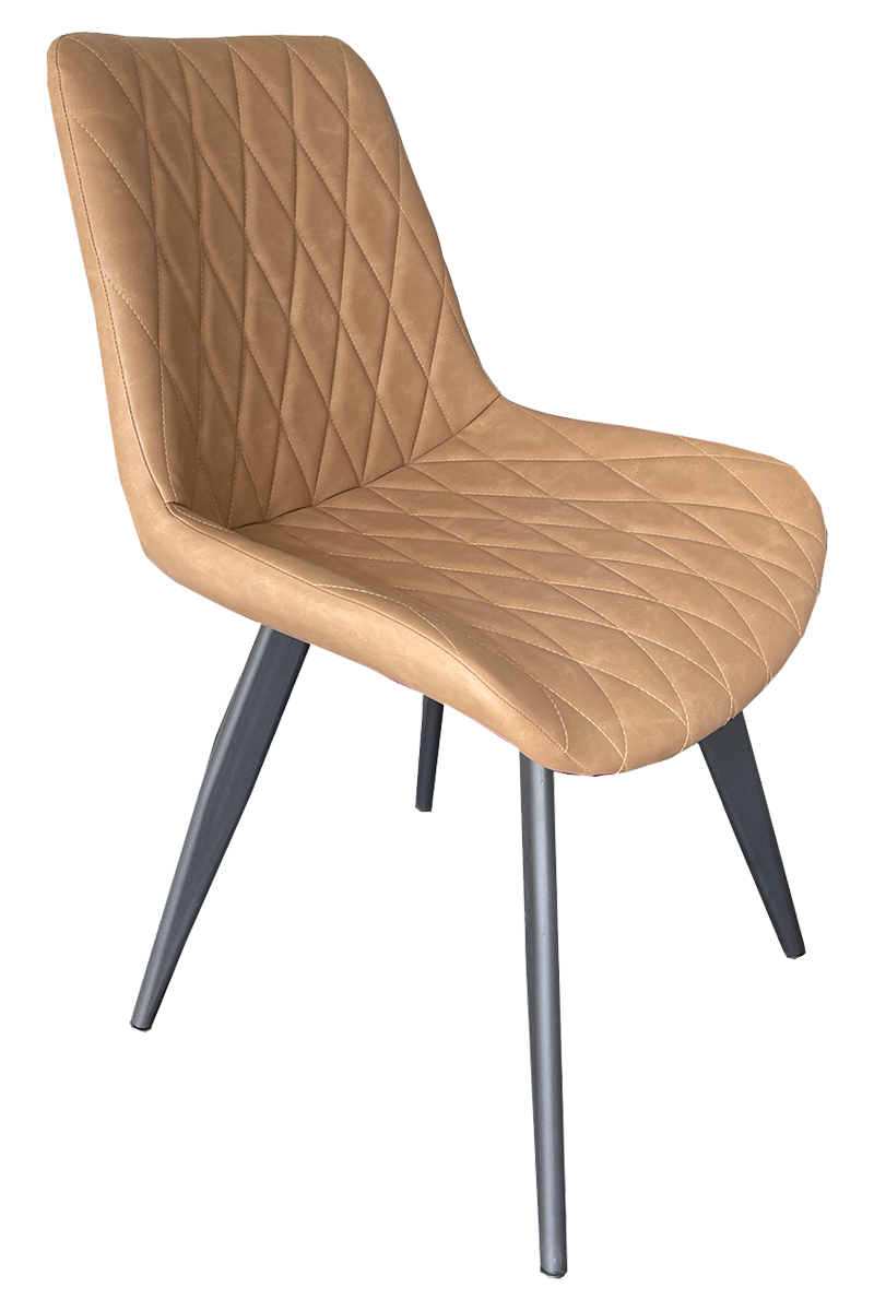 Restaurant chair Scarlet faux leather light brown upholstered Restaurant chair Scarlet faux leather light brown upholstered